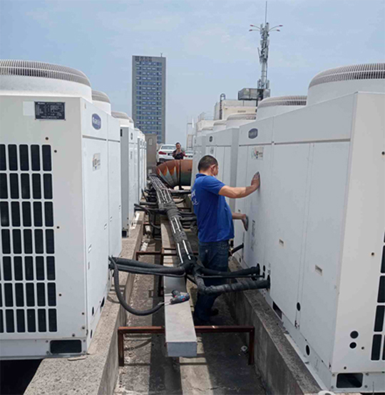 兴平中央空调制热和不制冷系统维修方法